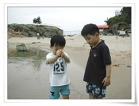 돌콩이와 통통이의 첫 만남. 